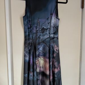 NWOT Blackmilk Museum 👻 Halloween  Haunted Garden Reversible Skater Dress
